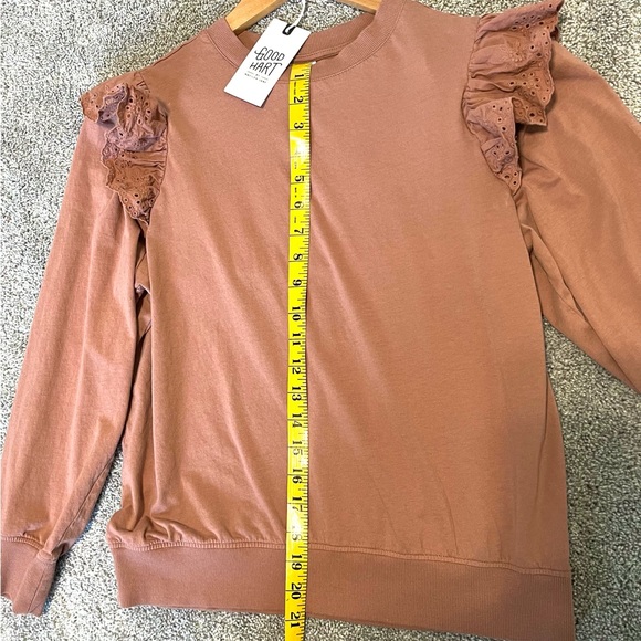 NEW Matilda Jane Good Hart Eleanor Top Burnt Orange Sweatshirt - Picture 9 of 10